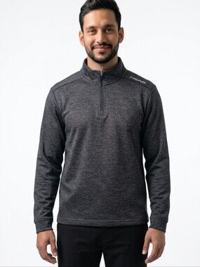 HEAD Men's Dark Charcoal Quarter-Zip Performance Jacket